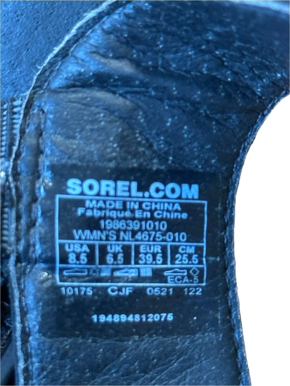 Sorel Womens Joanie III Ankle Strap Sandal Size 8.5 Black Platform Wedge Strappy